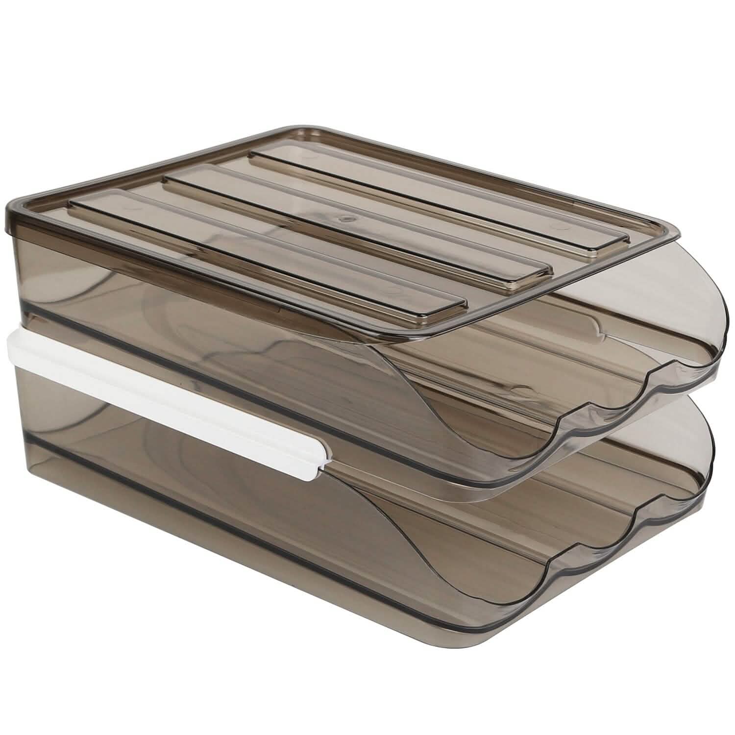 Double Layer Egg Storage for Refrigerator Kitchen Storage - Tophatter Daily Deals