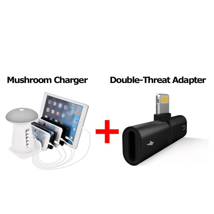 Double-Threat Adapter USB Power Adapter - Tophatter Daily Deals