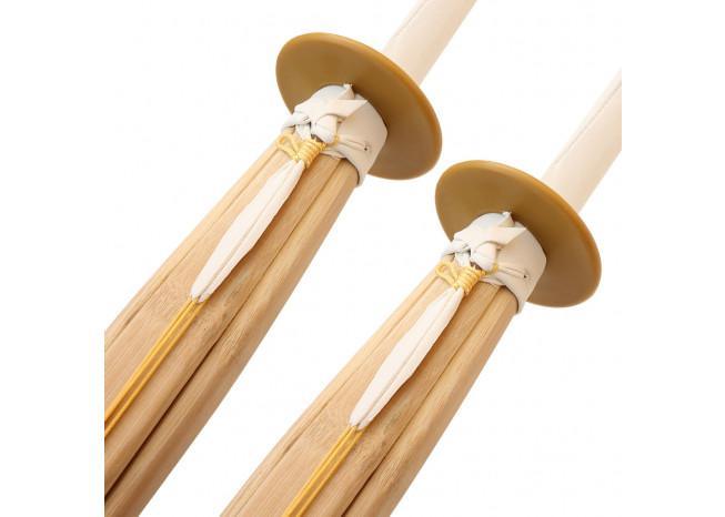 Dual Kendo Shinai Bamboo Practice Katana Set swords - Tophatter Daily Deals