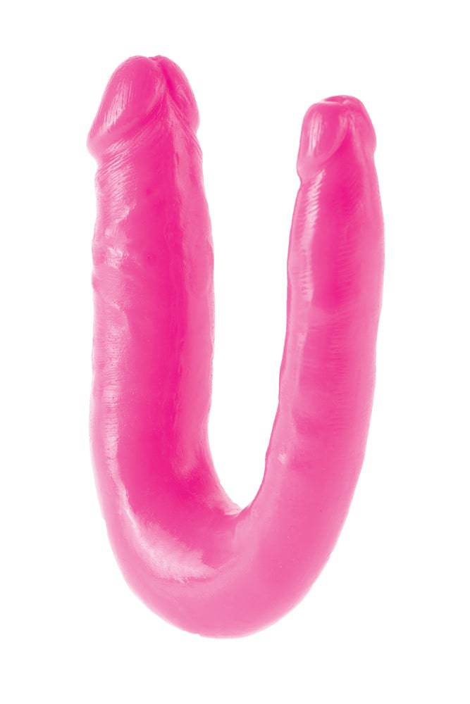 Pipedream - Dillio - Double Trouble Curved Double Ended Dildo - Pink Sex Toy - Tophatter Daily Deals