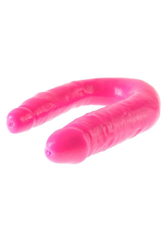 Pipedream - Dillio - Double Trouble Curved Double Ended Dildo - Pink Sex Toy - Tophatter Daily Deals