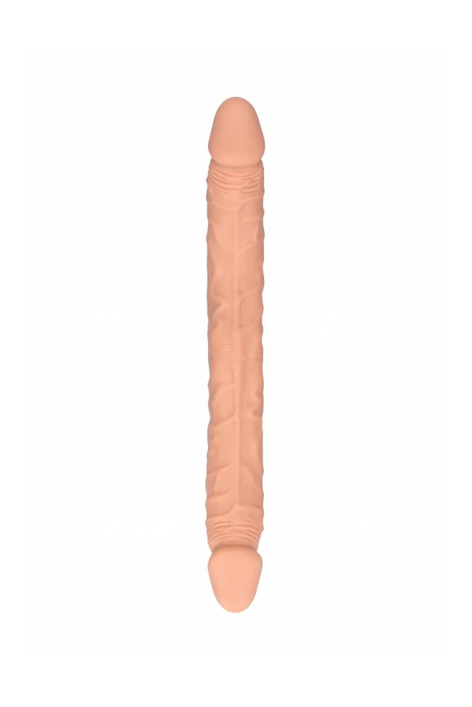 Shots Toys - RealRock Skin - 14 Inch Double Ended Dildo - Beige Sex Toy - Tophatter Daily Deals