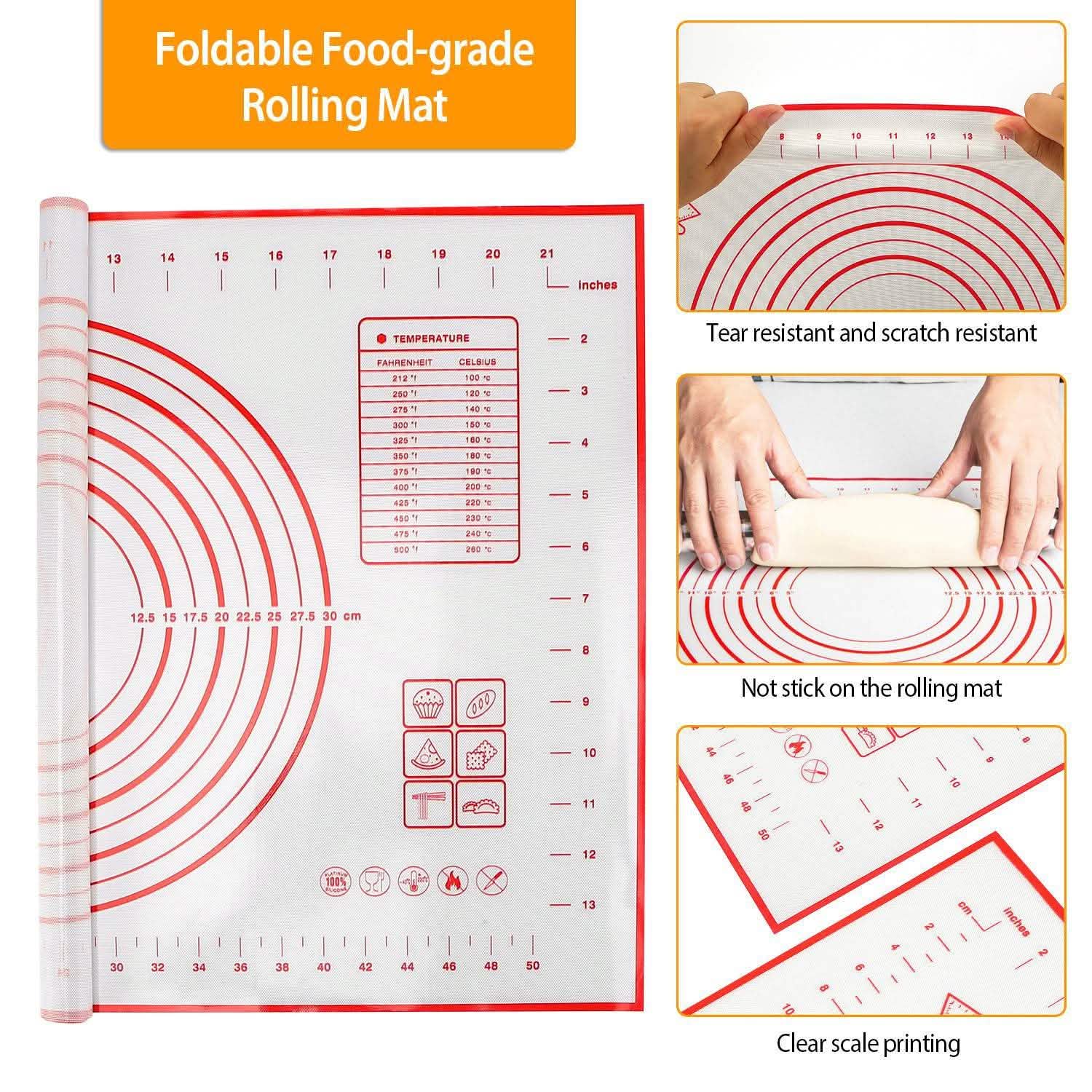 Dough Rolling Pin Dough Roller Stainless Steel Kitchen Tools & Gadgets - Tophatter Daily Deals