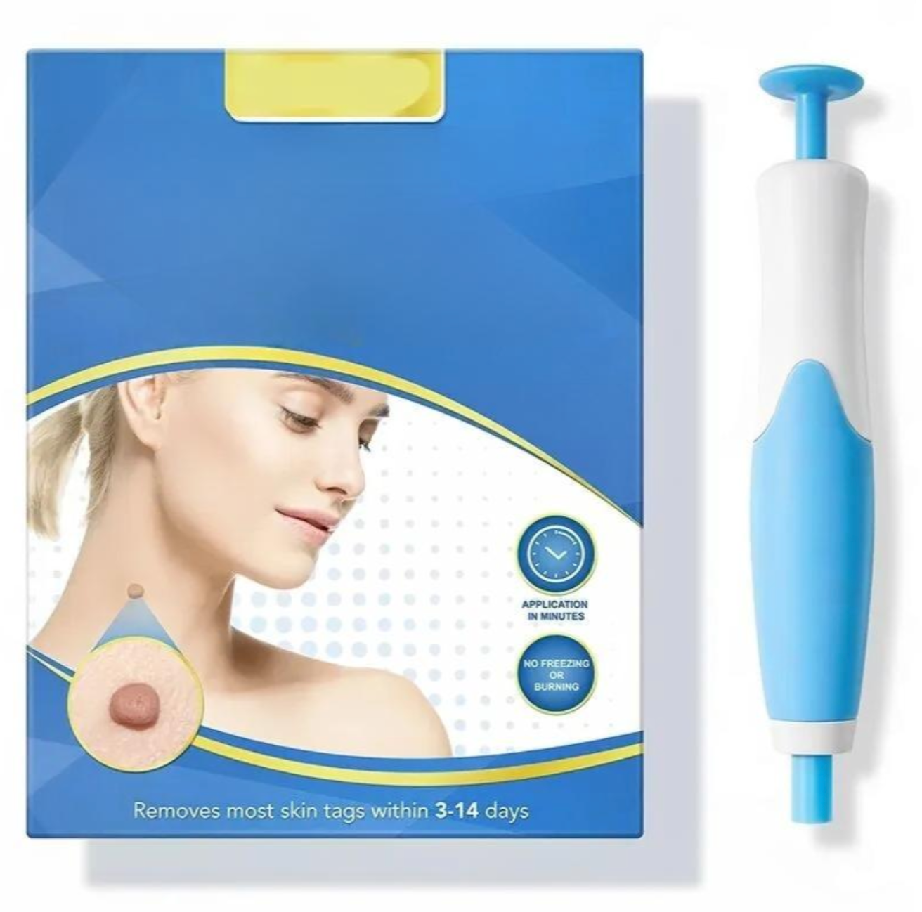 Skin Tag Removal Kit Blue Handheld At Home Fall 2025 - Tophatter Daily Deals