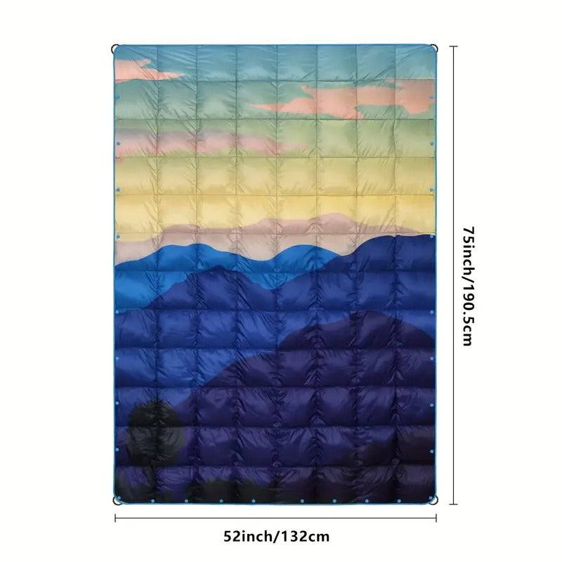 Down Camping Blanket Mountain Moon Design Outdoor Recreation > Camping > Sleeping Bags - Tophatter Daily Deals