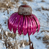 Coneflower Bird Feeder Metal Garden Decor Fall 2025 - Tophatter Daily Deals