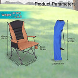 Outdoor Folding Camping Chair with Adjustable Backrest Furniture > Outdoor > Outdoor Chairs - Tophatter Daily Deals