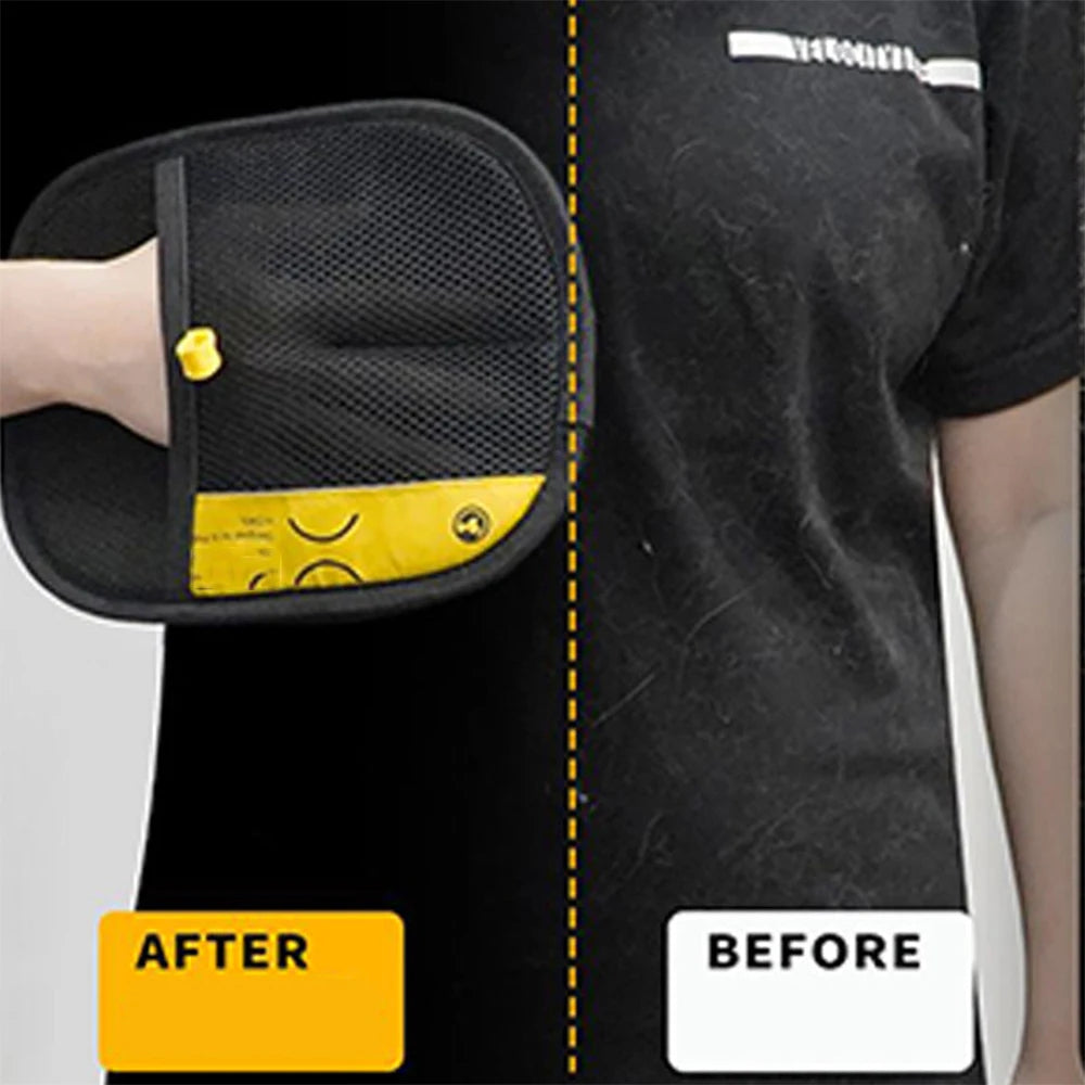 Pet Grooming Gloves Double Sided Massage Fur Remover - Tophatter Daily Deals