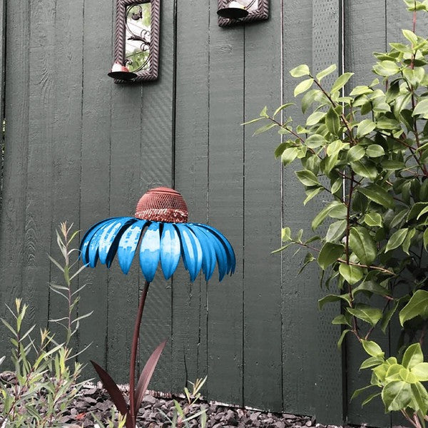 Coneflower Bird Feeder Metal Garden Decor Fall 2025 - Tophatter Daily Deals