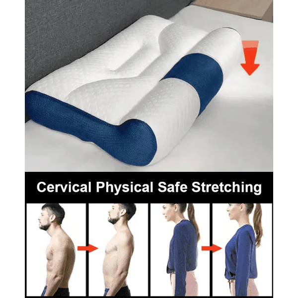 Goose Down Cervical Pillow Ergonomic Support Fall 2025 - Tophatter Daily Deals