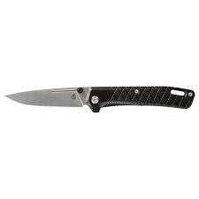 Gerber Zilch - Drop Point Plain Edge - Black Handle - Stone Wash Blade - 30-001878 Knives - Tophatter Daily Deals