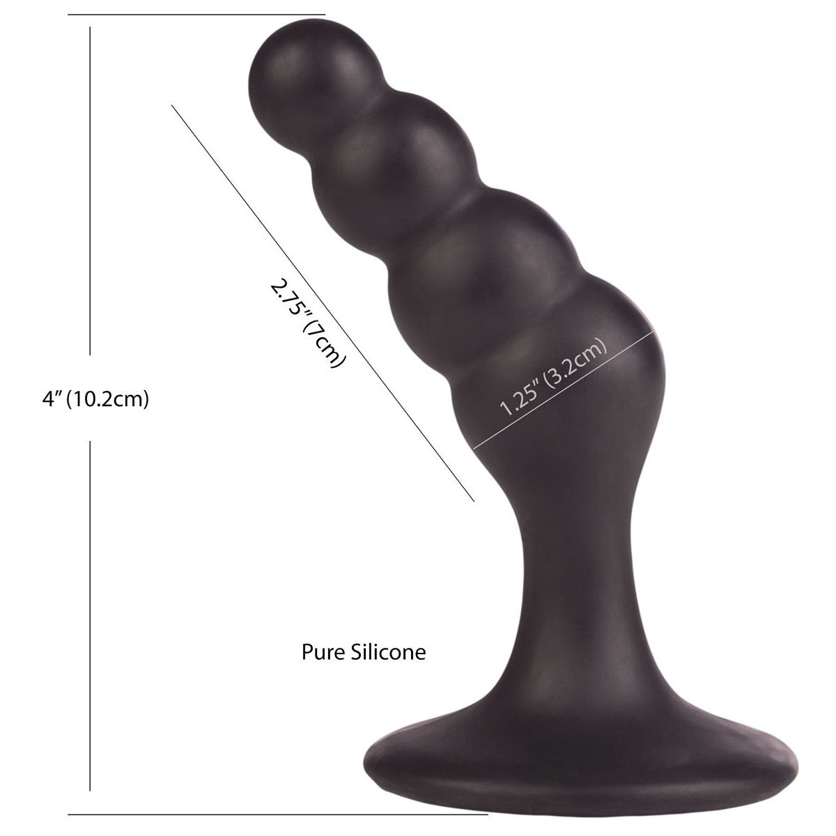 Dr. Joel Silicone Beaded Prostate Probe in Black Prostate Massager - Tophatter Daily Deals