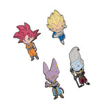 Dragon Ball - Super Saga Battle Of The Gods Set of 4 Pins Collectible Merchandise - Tophatter Daily Deals