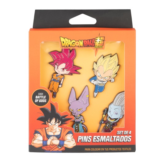 Dragon Ball - Super Saga Battle Of The Gods Set of 4 Pins Collectible Merchandise - Tophatter Daily Deals