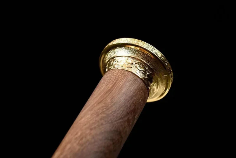 Dragon Pattern Alloy Gold Stainless Steel Cane Sword(US ONLY）-GS65 Pocket Knives - Tophatter Daily Deals