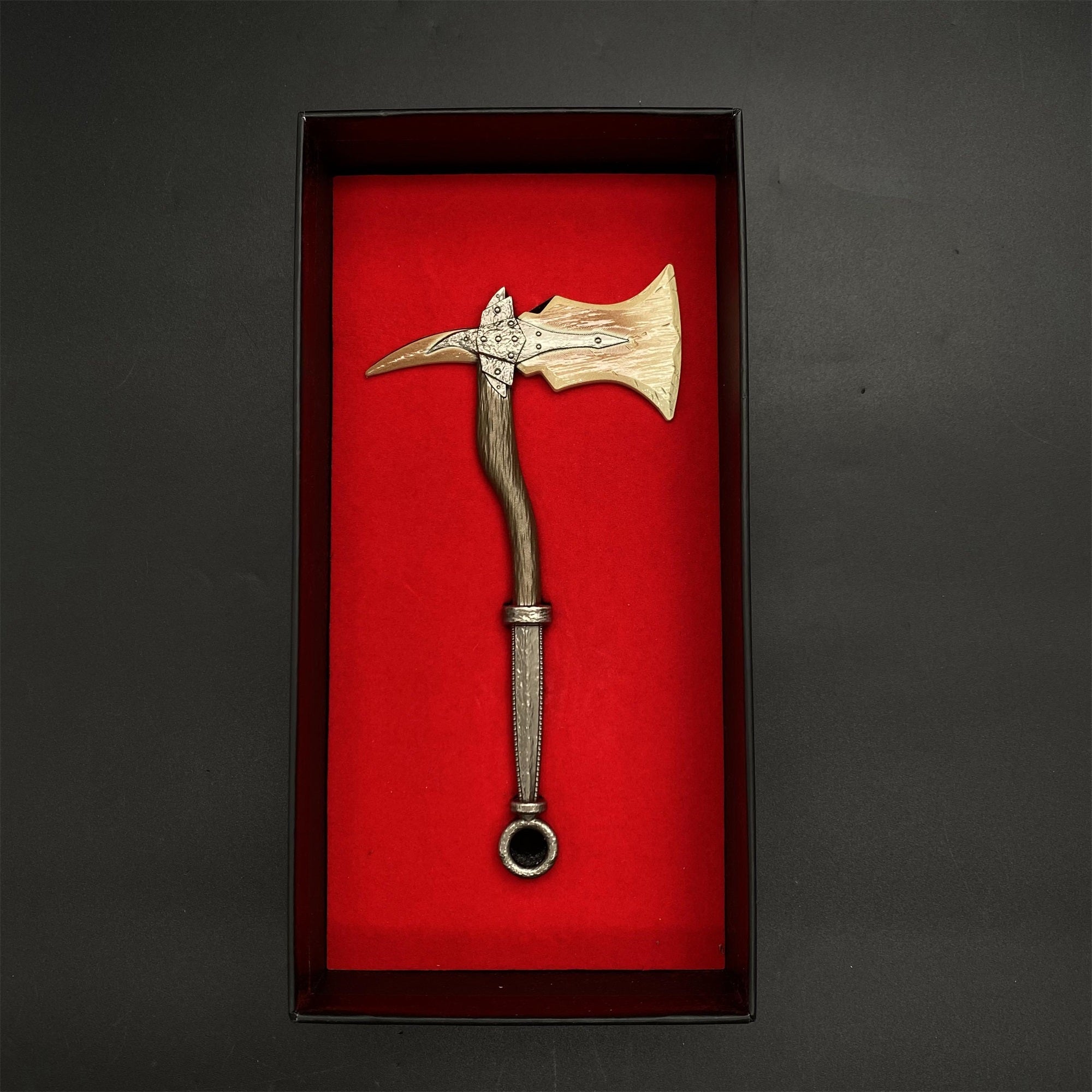 1/6 Scale Skyrim Dragon Bone Weapon Metal Miniatures Dragon Bone Axe - Tophatter Daily Deals