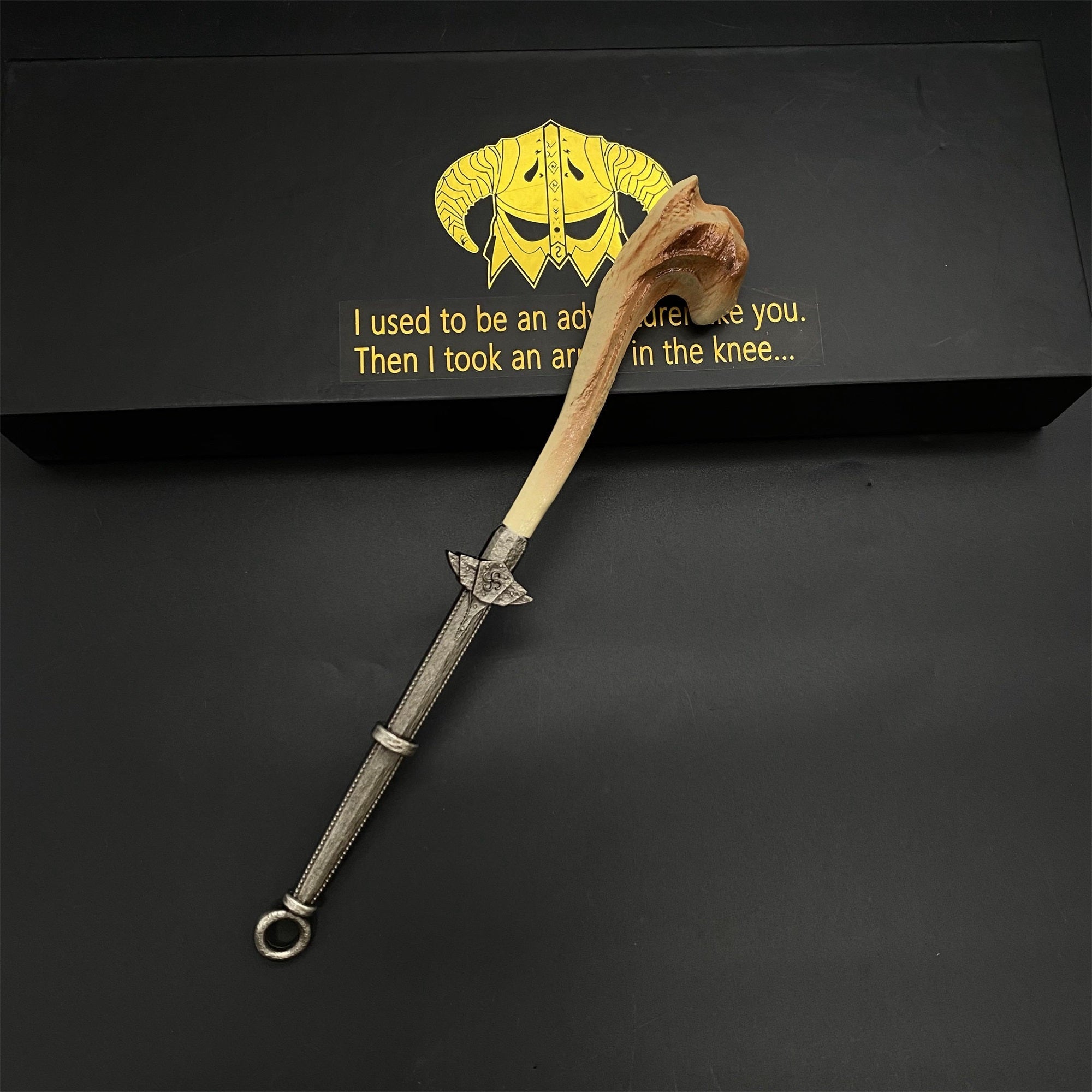 1/6 Scale Skyrim Dragon Bone Weapon Metal Miniatures - Tophatter Daily Deals