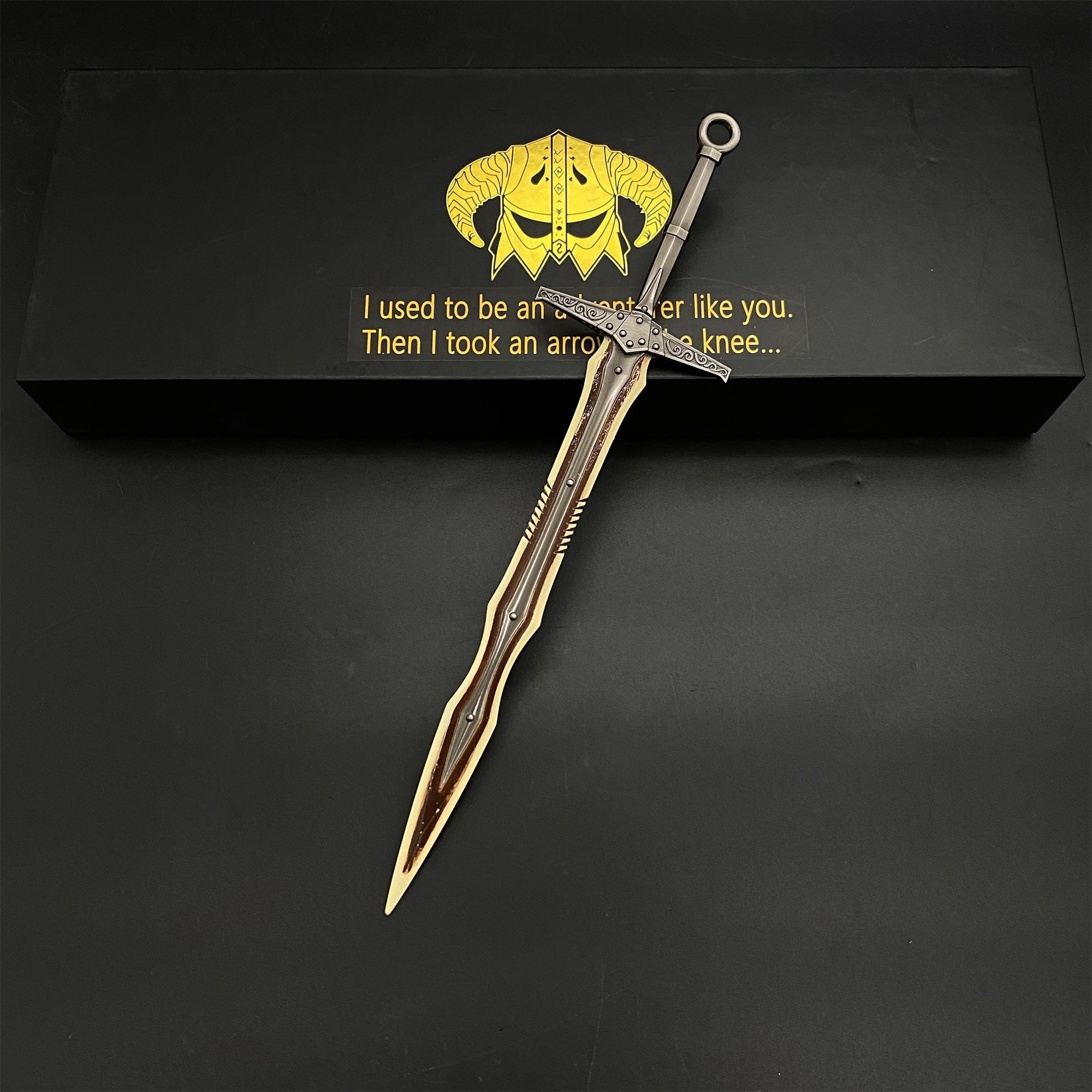 1/6 Scale Skyrim Dragon Bone Weapon Metal Miniatures - Tophatter Daily Deals