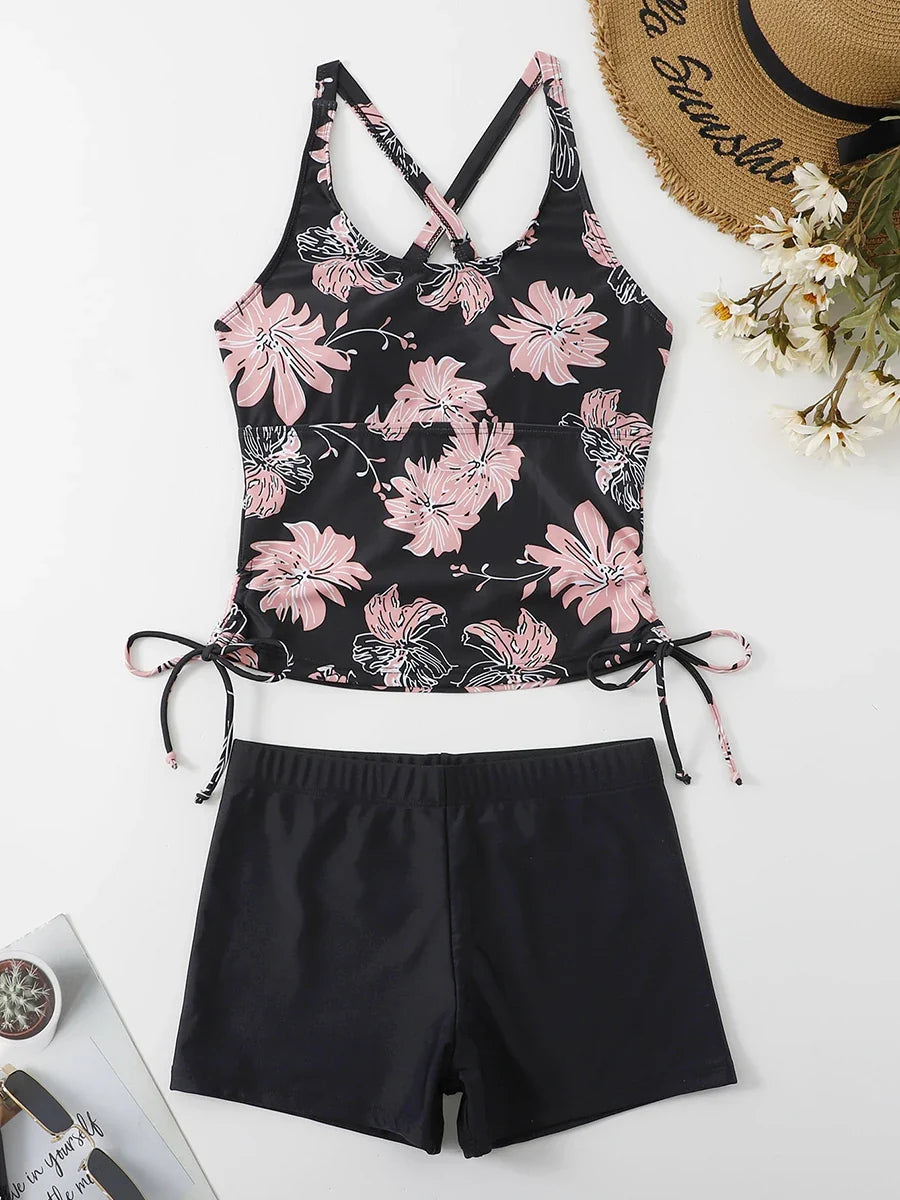 Drawstring Shorts Swimsuit SWIMWEAR - Tophatter Daily Deals