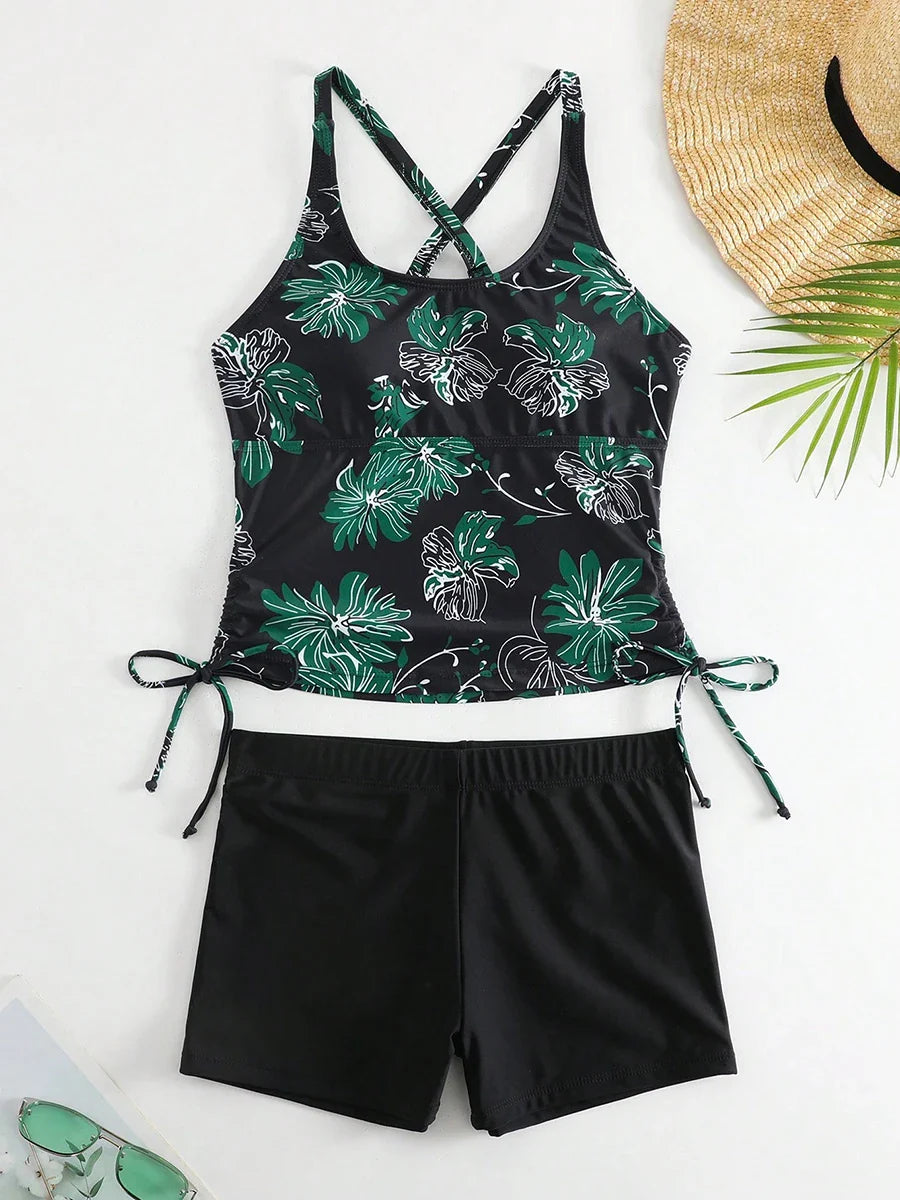 Drawstring Shorts Swimsuit SWIMWEAR - Tophatter Daily Deals