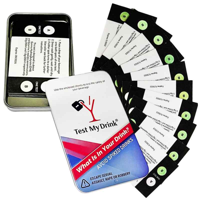 Date Rape Drug Test Kit Drink Guard Strips Campus Safety - Tophatter Daily Deals