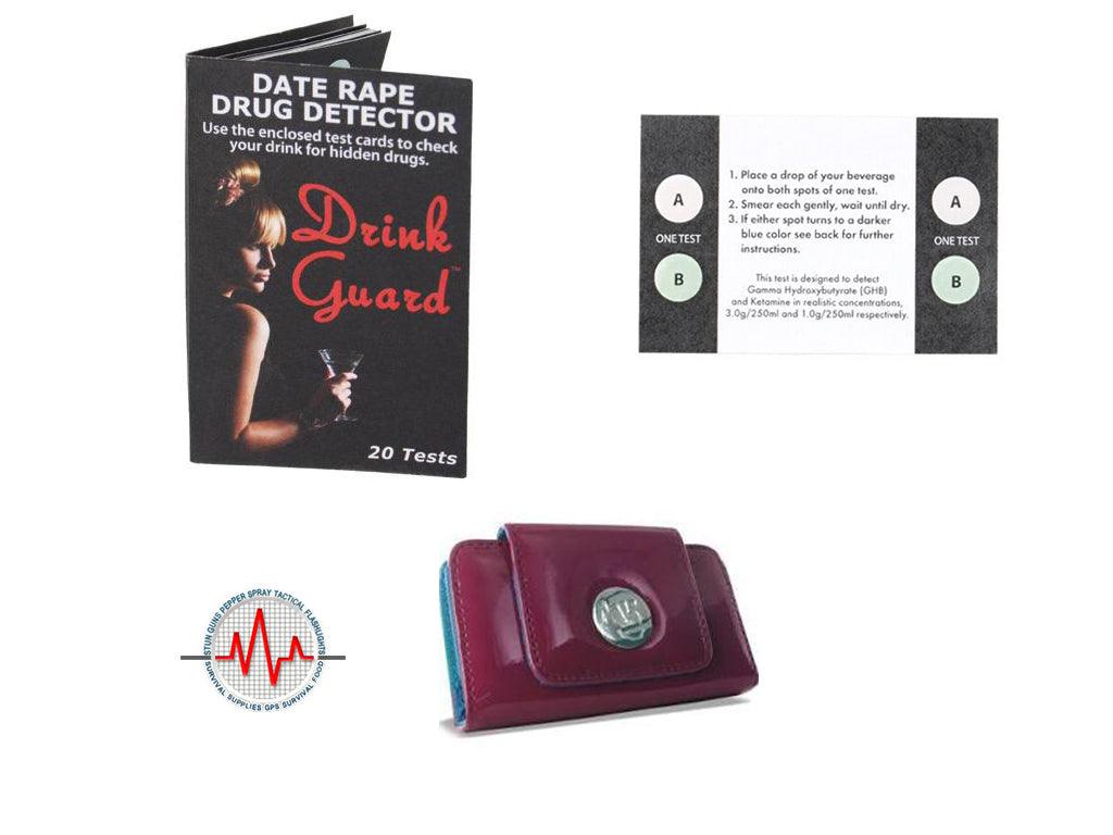 Drink Guard Test Strips with Pink Holster Self Defense - Tophatter Daily Deals
