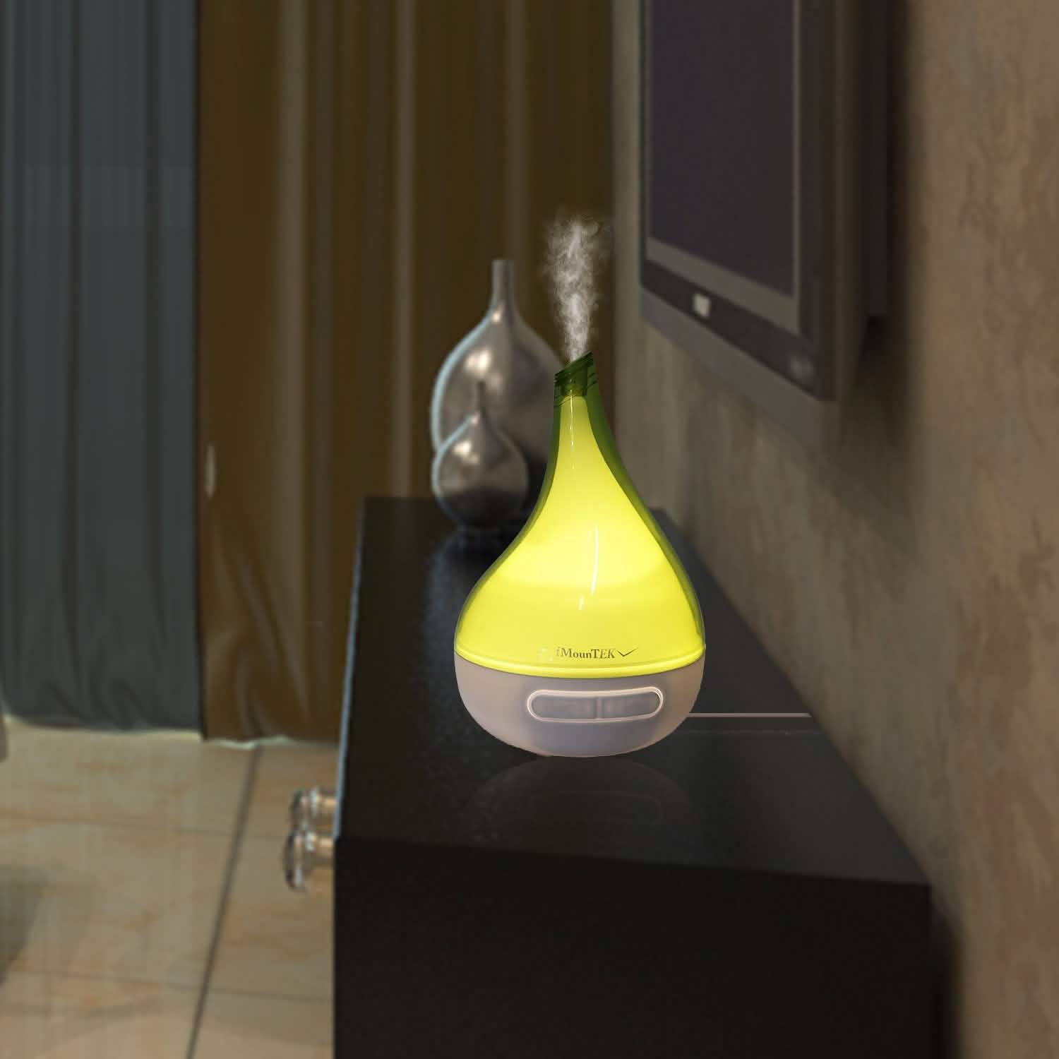 Drop-Shaped Cool Mist Humidifier Health & Wellness - Tophatter Daily Deals