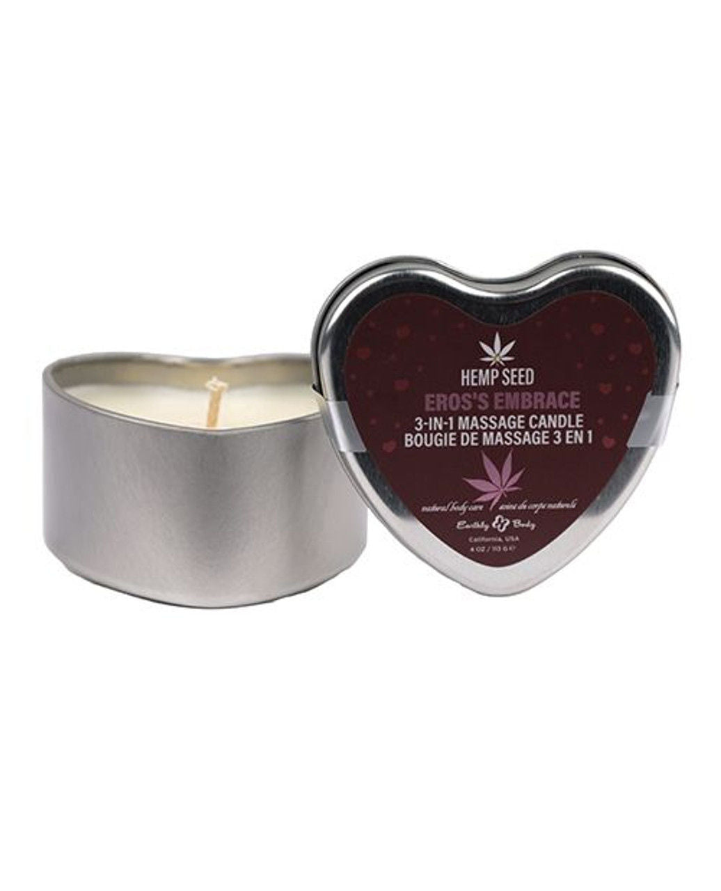 Hemp Seed Ero's Embrace (4 Oz) – 3-in-1 Valentines Day Massage Candle > Candles > Massage - Tophatter Daily Deals