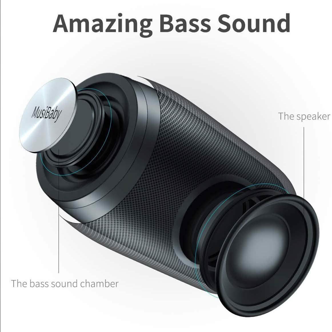 Dual Pairing Bluetooth 5.0 Speaker Bluetooth Speakers - Tophatter Daily Deals