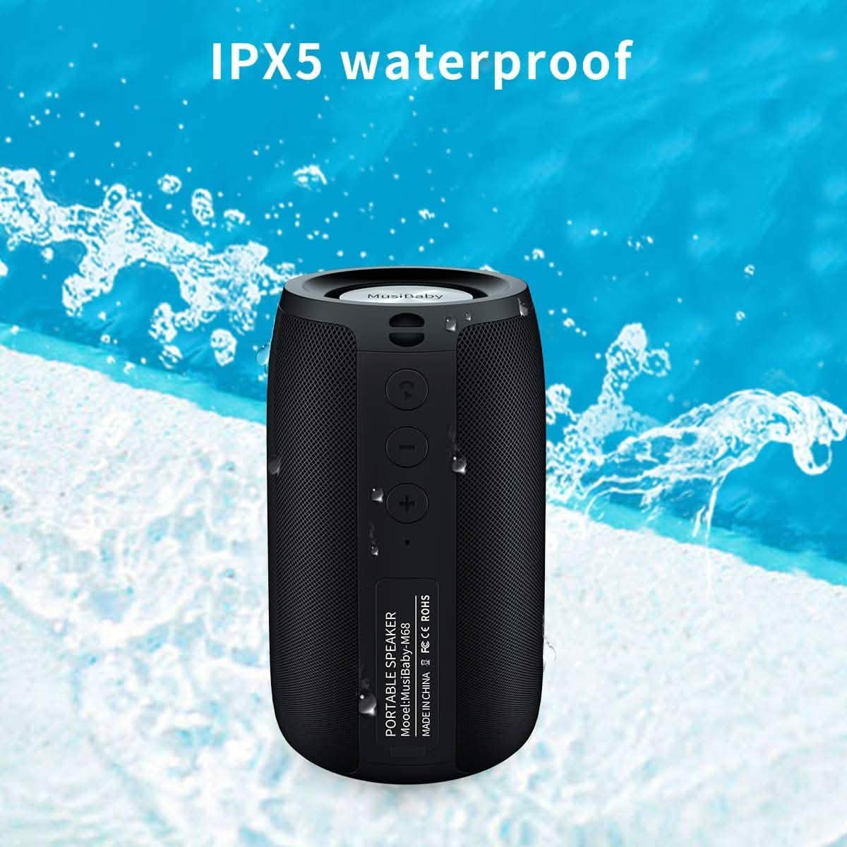Dual Pairing Bluetooth 5.0 Speaker Bluetooth Speakers - Tophatter Daily Deals