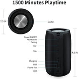 Dual Pairing Bluetooth 5.0 Speaker Bluetooth Speakers - Tophatter Daily Deals