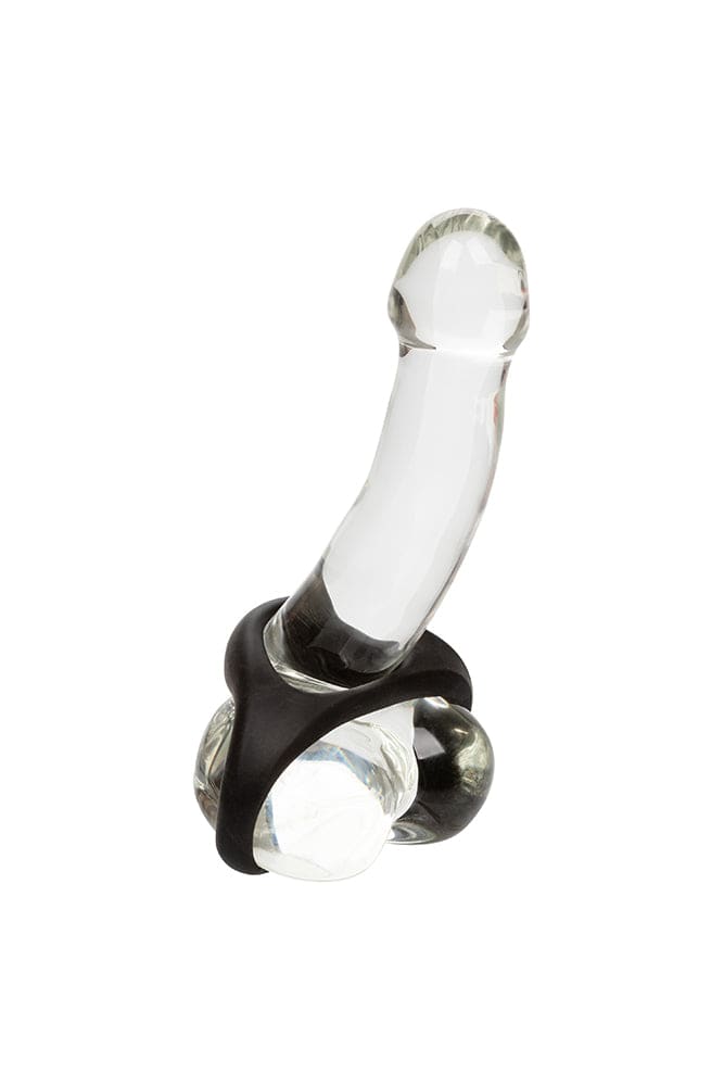 Cal Exotics - Ultra Soft Dual Cock Ring - Black Sex Toy - Tophatter Daily Deals