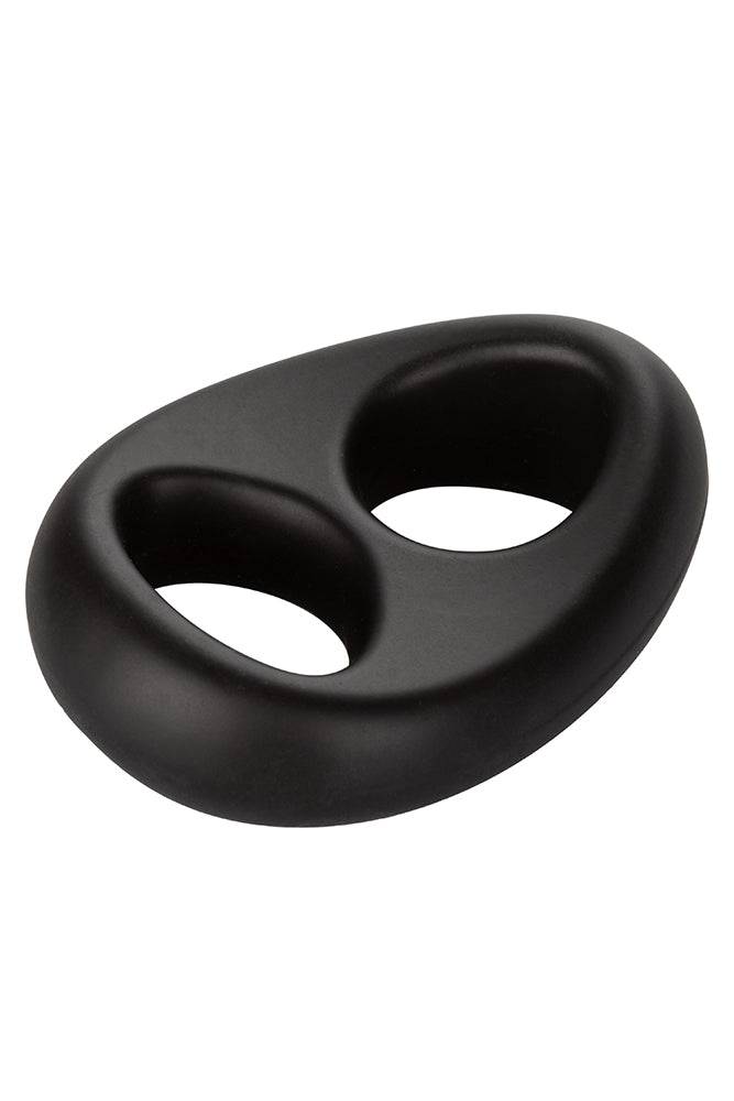Cal Exotics - Ultra Soft Dual Cock Ring - Black Sex Toy - Tophatter Daily Deals