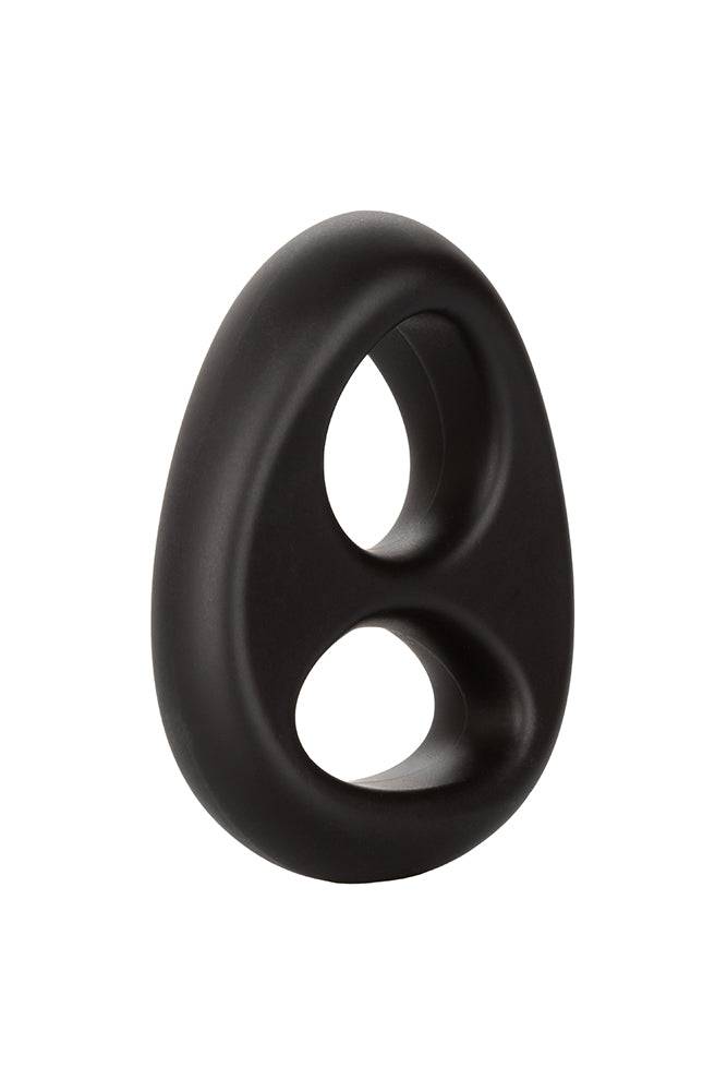 Cal Exotics - Ultra Soft Dual Cock Ring - Black Sex Toy - Tophatter Daily Deals