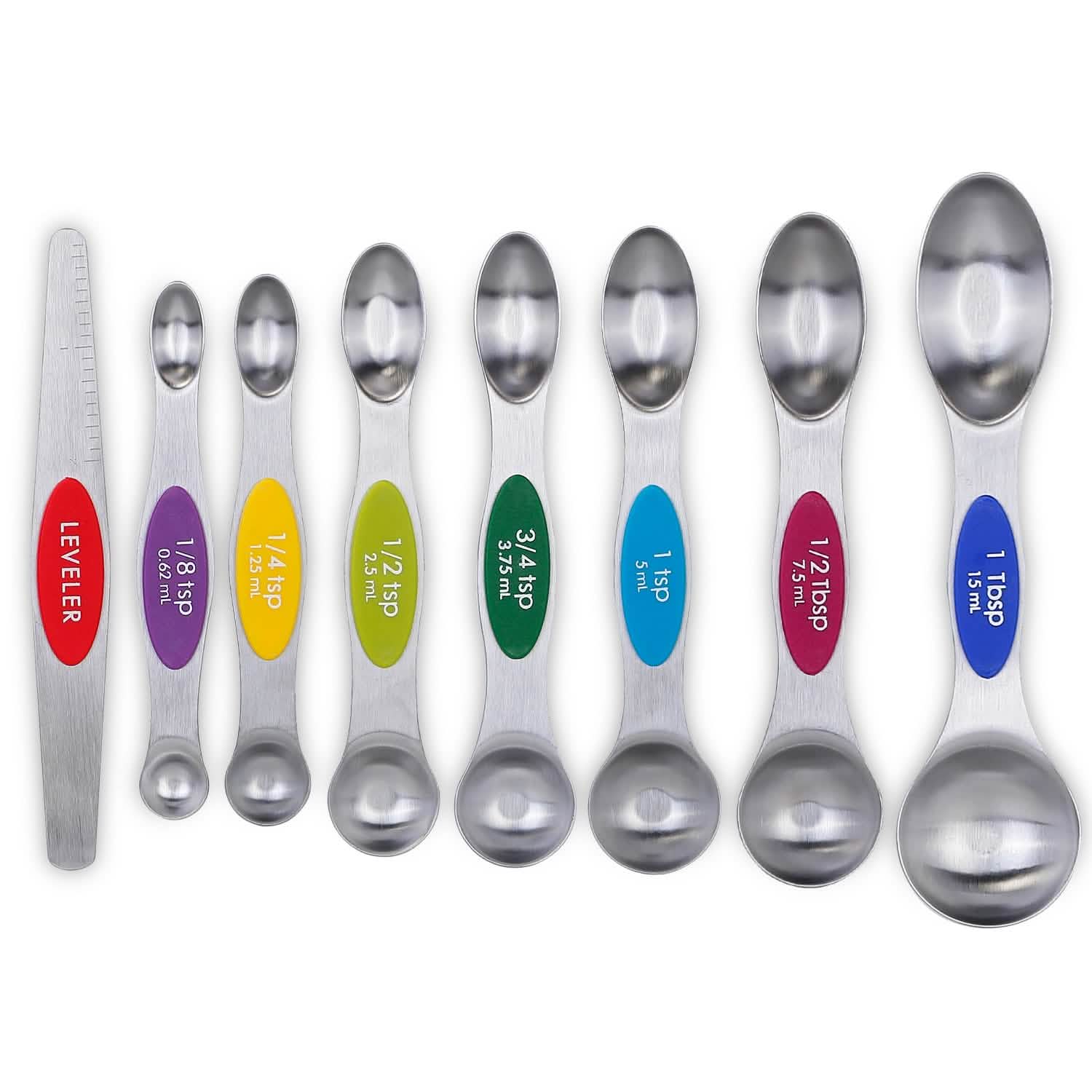 Dual Sided Magnetic Measuring Spoons Kitchen Tools & Gadgets - Tophatter Daily Deals
