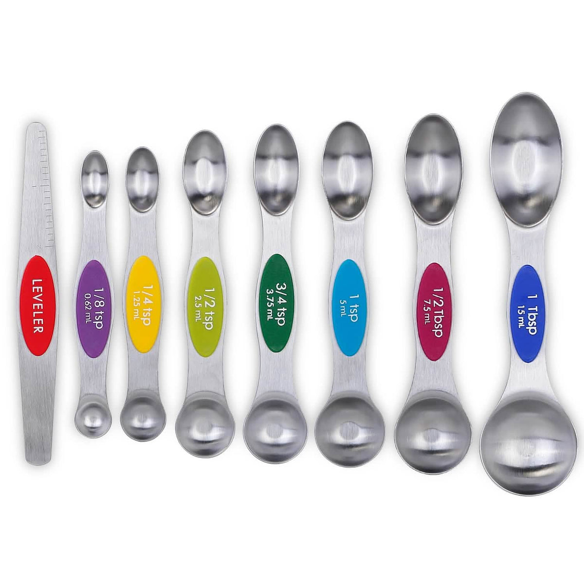 Dual Sided Magnetic Measuring Spoons Kitchen Tools & Gadgets - Tophatter Daily Deals