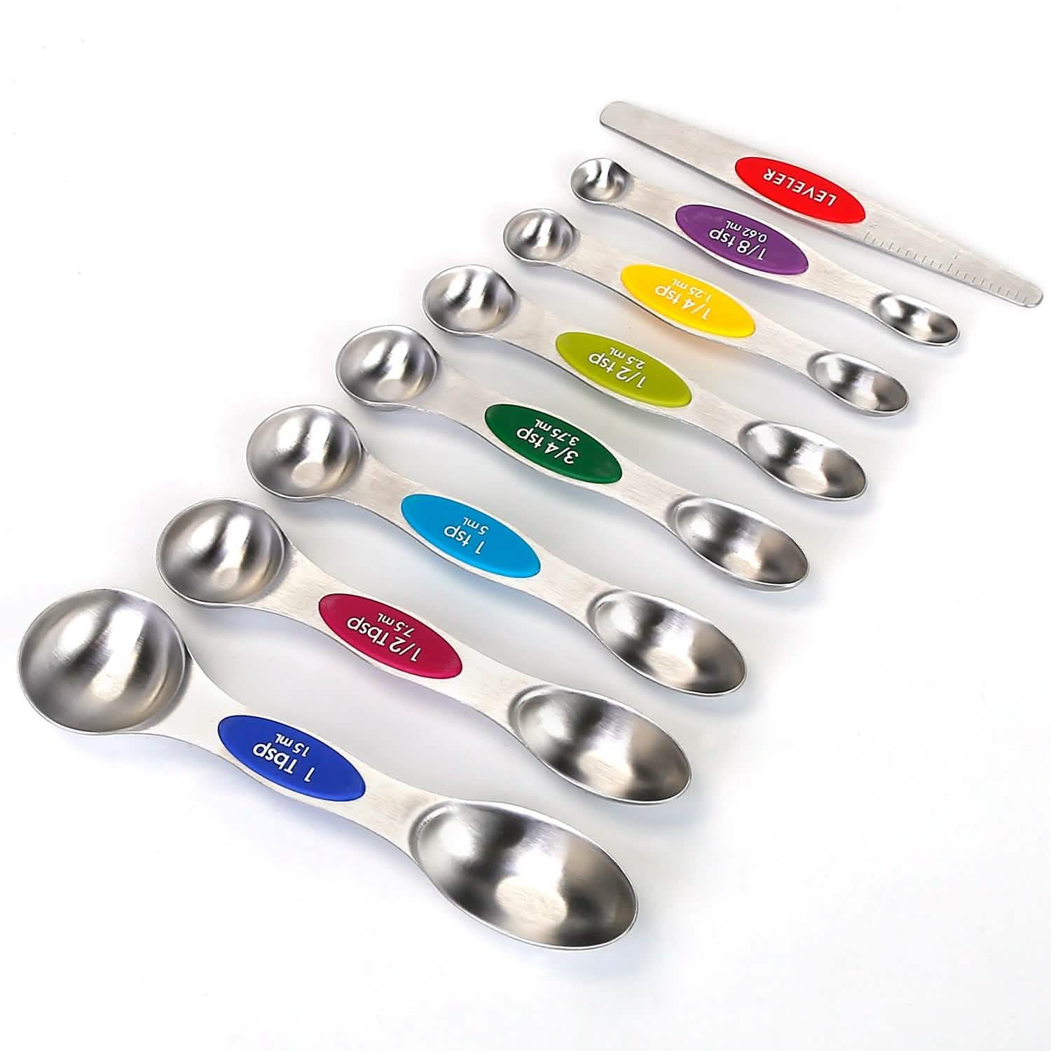 Dual Sided Magnetic Measuring Spoons Kitchen Tools & Gadgets - Tophatter Daily Deals