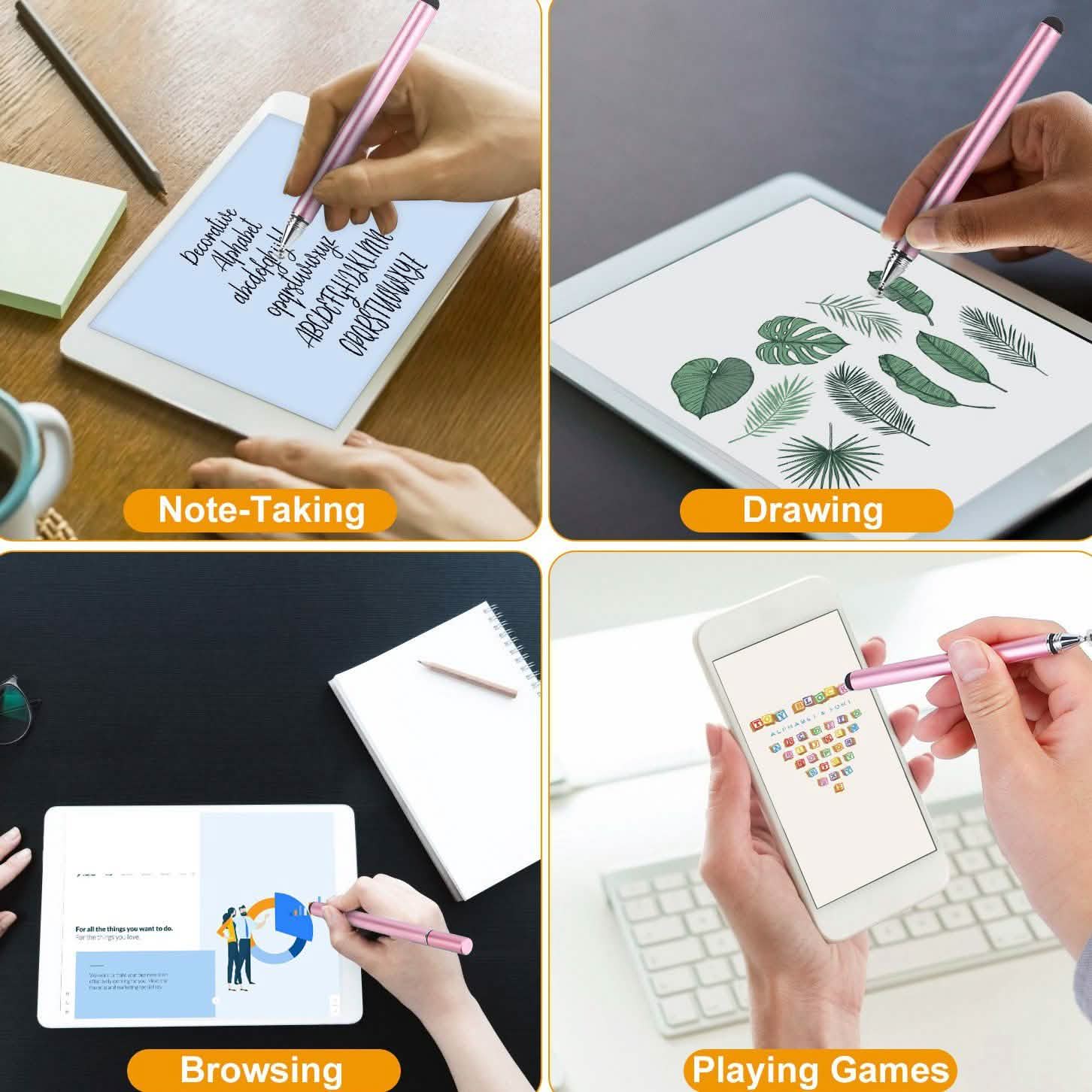 Dual Tip Touch Screen Stylus Pencil Mobile Accessories - Tophatter Daily Deals