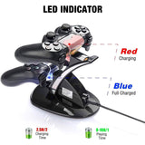 Dual USB Fast Charging Station and LED Indicator for Sony PS4 Controller Video Games & Consoles - Tophatter Daily Deals