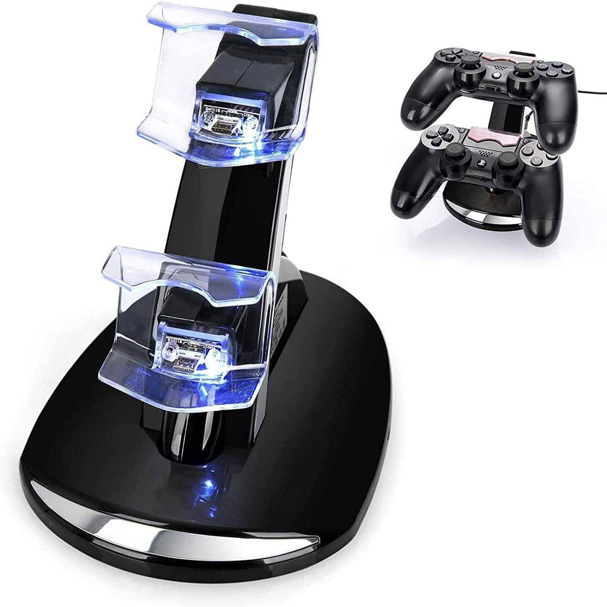 Dual USB Fast Charging Station and LED Indicator for Sony PS4 Controller Video Games & Consoles - Tophatter Daily Deals