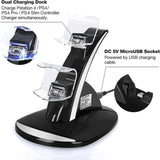 Dual USB Fast Charging Station and LED Indicator for Sony PS4 Controller Video Games & Consoles - Tophatter Daily Deals