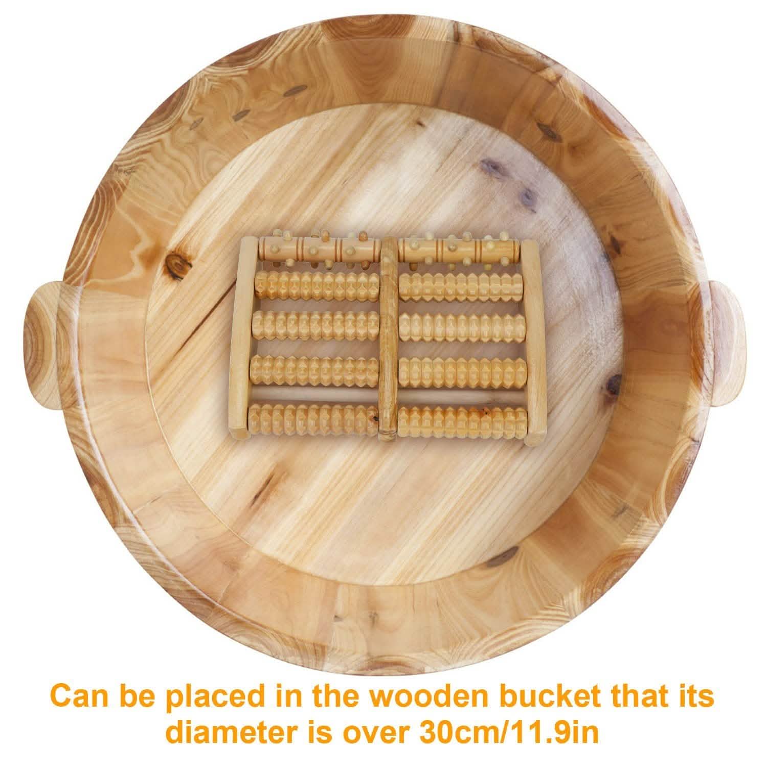 Dual Wooden Stress Relief Massage Foot Roller Acupressure Health & Wellness - Tophatter Daily Deals