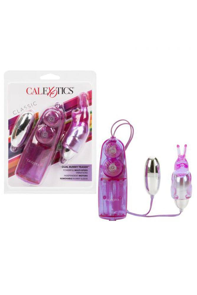 Cal Exotics - Dual Bunny Teaser Vibrators - Purple Sex Toy - Tophatter Daily Deals