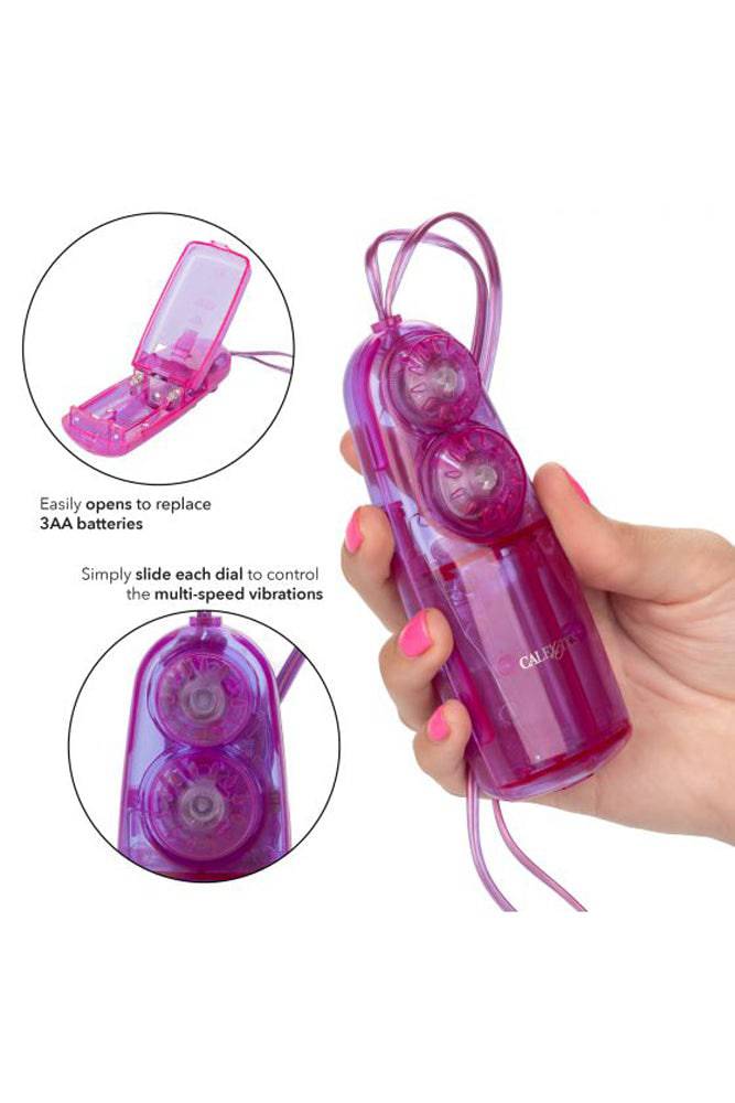 Cal Exotics - Dual Bunny Teaser Vibrators - Purple Sex Toy - Tophatter Daily Deals