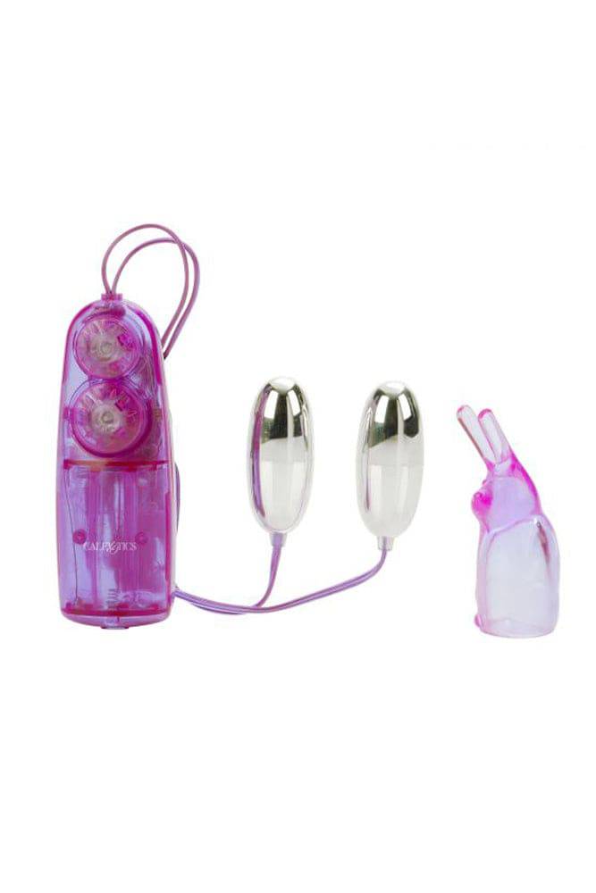Cal Exotics - Dual Bunny Teaser Vibrators - Purple Sex Toy - Tophatter Daily Deals