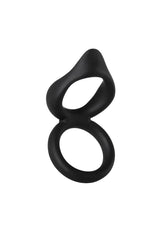 Adam & Eve - Silicone Dual Cock Ring & Clit Tickler - Black Sex Toy - Tophatter Daily Deals