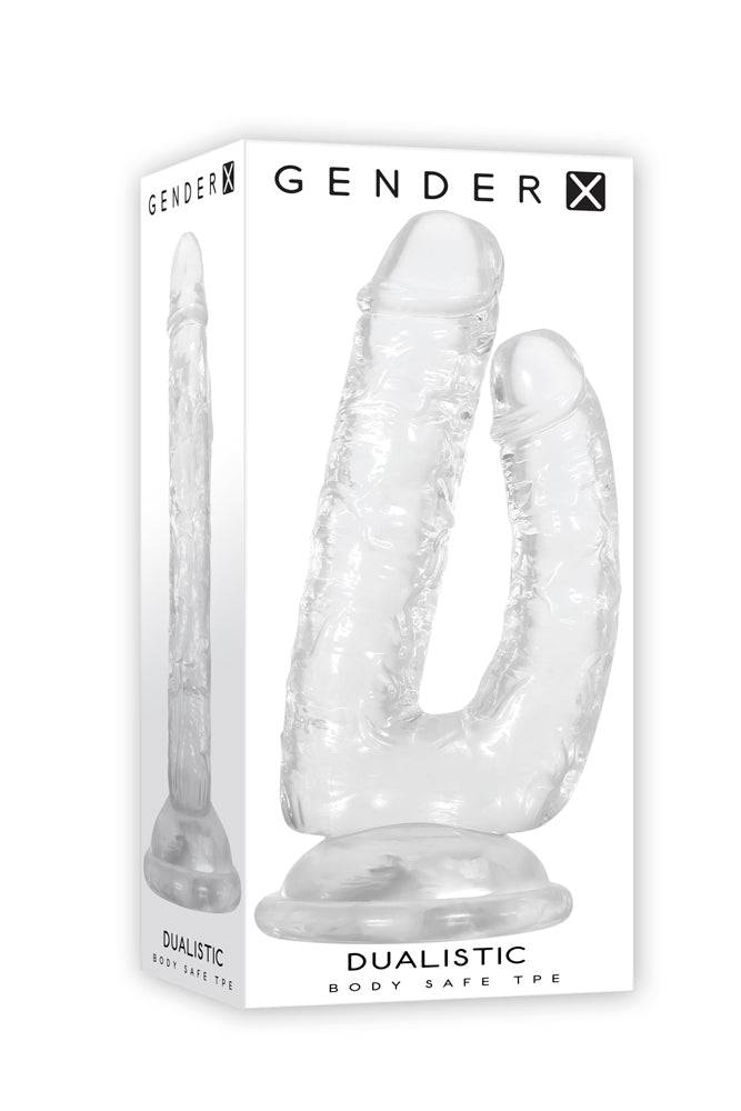 Gender X - Dualistic Double Dildo - Clear Sex Toy - Tophatter Daily Deals