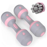 Weights Dumbbell Set - 5-IN-1 Adjustable Weights Dumbbell Set Pink Dumbbeells - Tophatter Daily Deals
