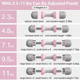 Weights Dumbbell Set - 5-IN-1 Adjustable Weights Dumbbell Set Dumbbeells - Tophatter Daily Deals