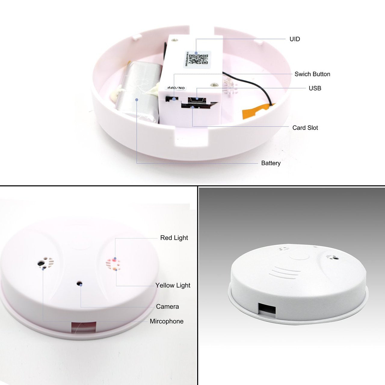 AC Power Dummy Smoke Detector Wifi plus Dvr - Tophatter Daily Deals